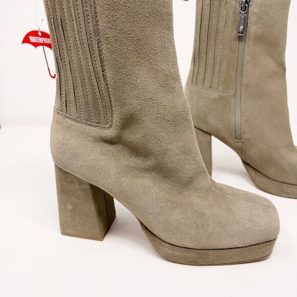 Blondo Rozalie Heeled Platform Boot Suede - Picture 2 of 10